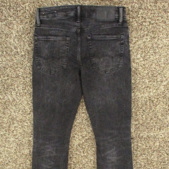 American Eagle Jeans Men's 29x31 Black Slim Next Level Flex Distressed Denim - Picture 4 of 9